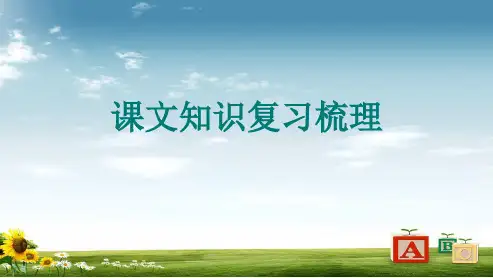 高中高中语文人教版必修一复习ppt课件