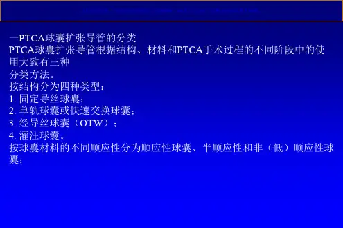 心内科冠脉介入培训球囊导管预扩张和后扩张课件