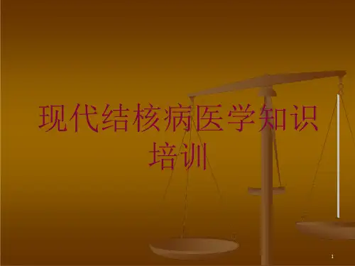 现代结核病医学知识培训培训ppt课件
