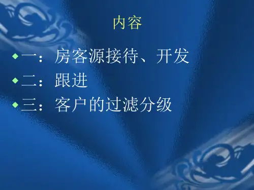 房源客源开发