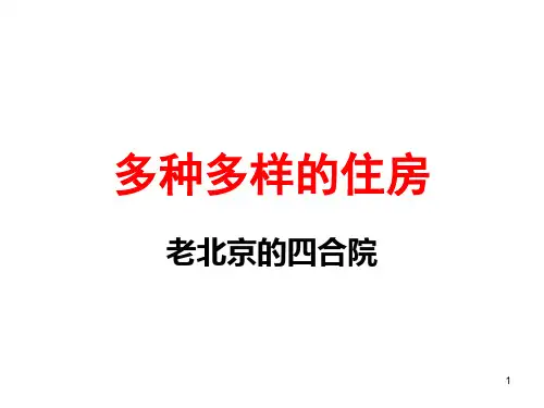 多种多样的住房ppt课件