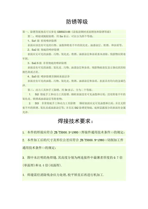 机械图纸技术要求大全