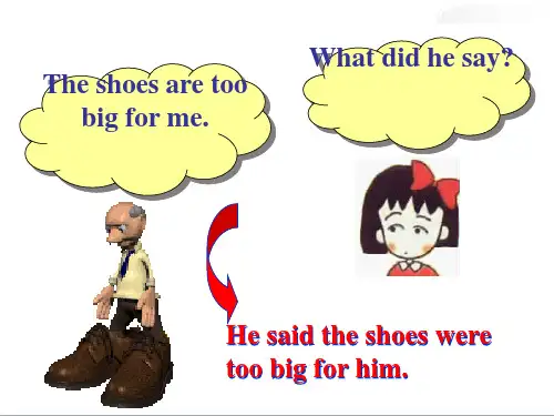 直接引语和间接引语(21张PPT)