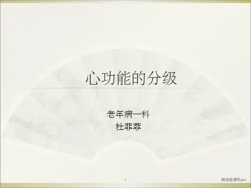 心功能的分级.ppt