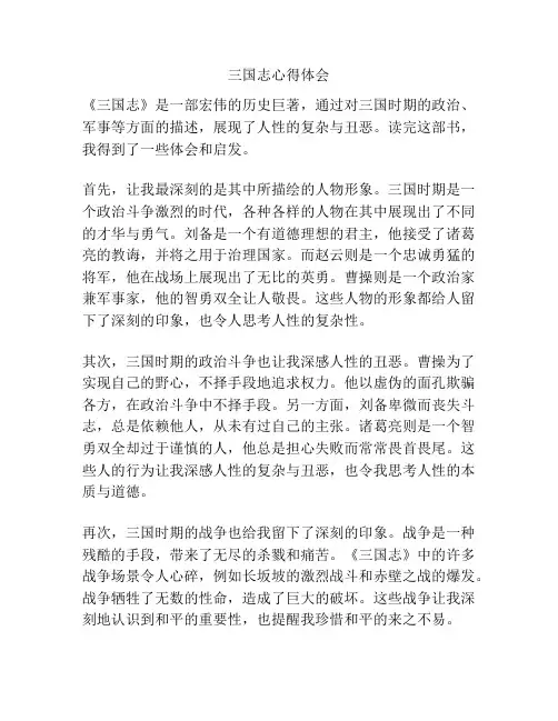 三国志心得体会