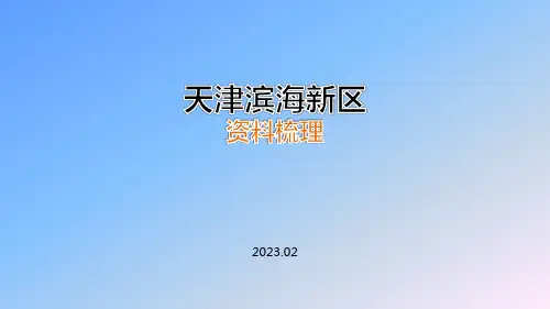 天津滨海新区情况梳理