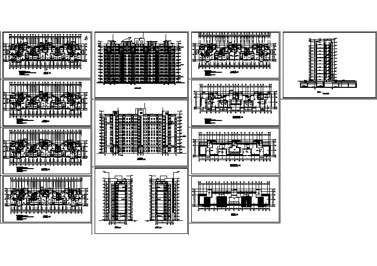 高层住宅楼建筑施工图(共11张)