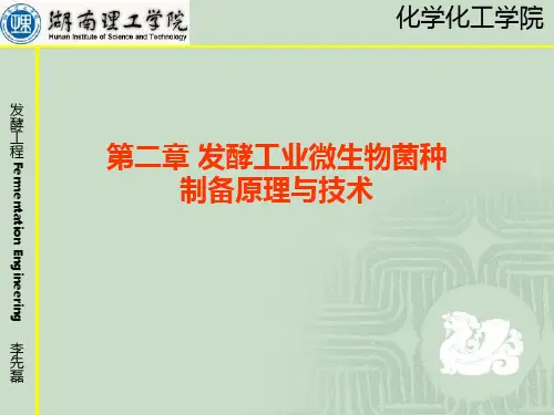 发酵工程第二章发酵工业微生物菌种