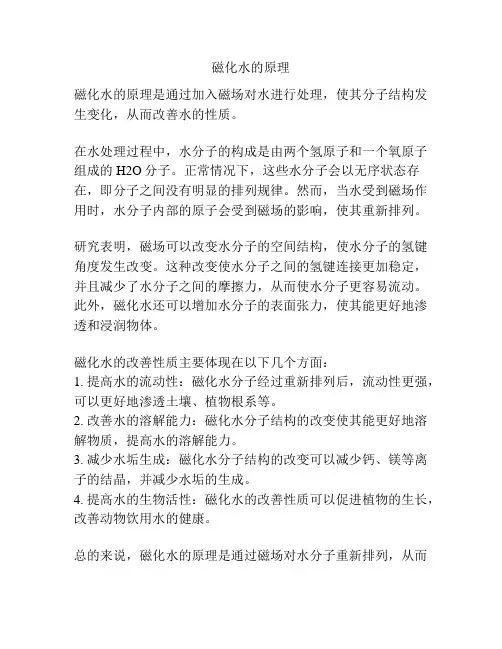 磁化水的原理