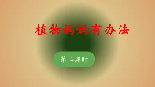 《植物妈妈有办法》 课件(第二课时)