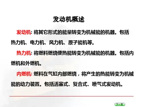 工程机械发动机构造之发动机的基本构造和工作原理