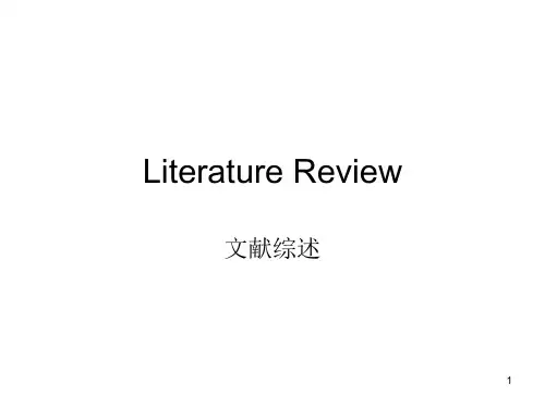 文献综述ppt课件