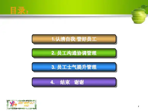 精选优秀班组长怎样管员工PPT