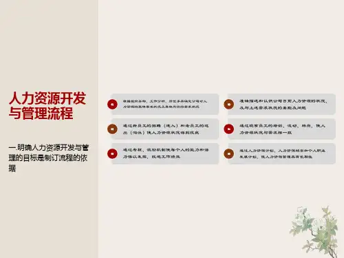 人力资源开发与管理流程