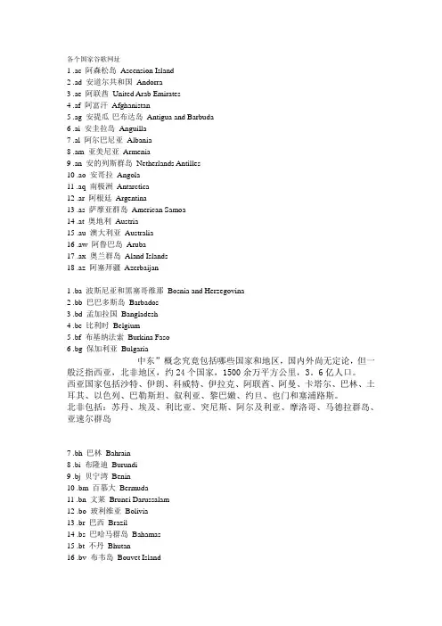 各个国家谷歌网址