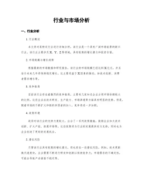 行业与市场分析