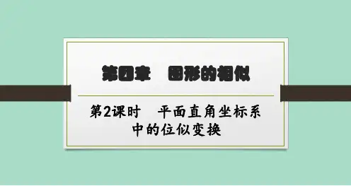 北师版初中数学九年级上册精品教学课件 第4章图形的相似 8第2课时平面直角坐标系中的位似变换