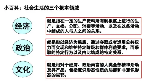 高中思想政治1.1体味文化(共33张PPT) 教学