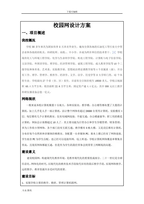 网络系统集成课程设计报告书