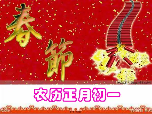 一年级上册道德与法治课件快乐过新年人教部编版 PPT1