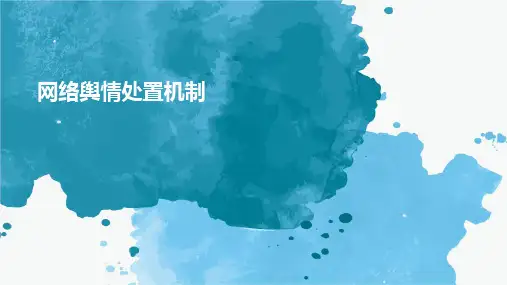 2024网络舆情处置机制