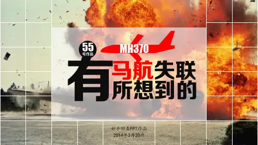 马航失联感悟所想ppt模板