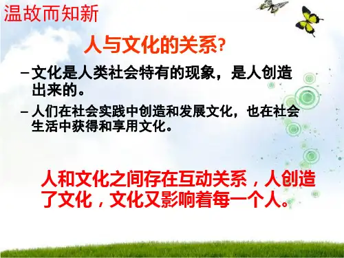 人教版高中政治必修三感受文化影响PPT