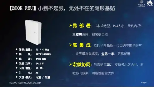 移动华为微站BOOK RRU介绍 ppt课件