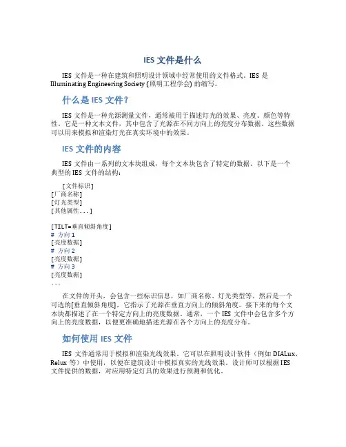 IES文件是什么