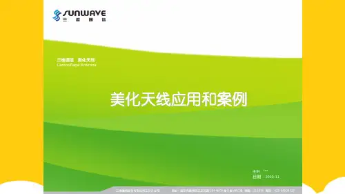 美化天线产品应用场景与案例赏析(共36张PPT)