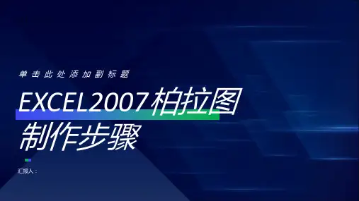 EXCEL2007柏拉图制作步骤