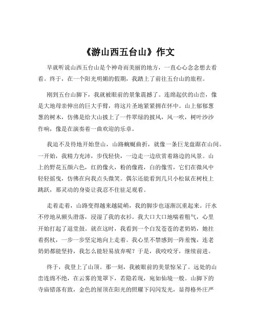 《游山西五台山》作文
