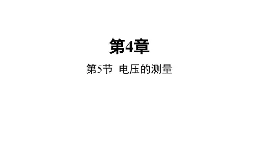 初中科学精品课件：电压的测量(课件 55张PPT 学案