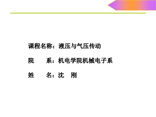 液压与气压传动——第六节叶片泵