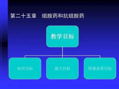 第二十五章 组胺药和抗组胺药