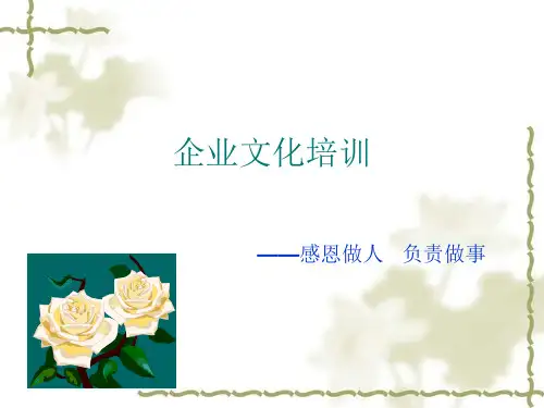 宁夏某某水泥有限公司企业文化培训(PPT40页)