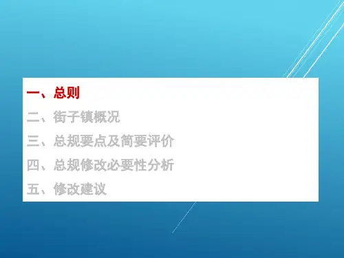 10--街子镇 总体规划 实施评估报告
