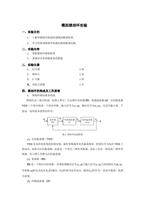锁相环实验