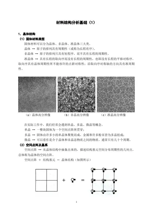 材料结构基础