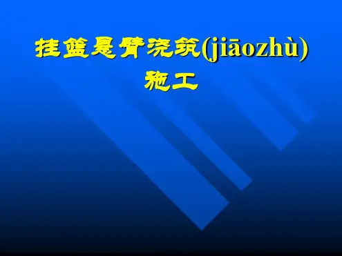 挂篮施工技术演示文稿讲解