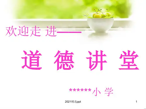 小学生道德讲堂ppt课件