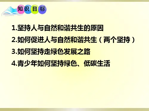 人教版道德与法治九年级上册第六课第二框共筑生命家园