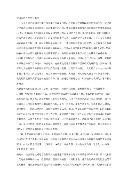 中国大葱育种研究概况
