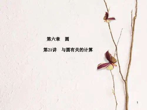 山东省滨州市中考数学复习 第六章 圆 第21讲 与圆有关的计算课件.pptx