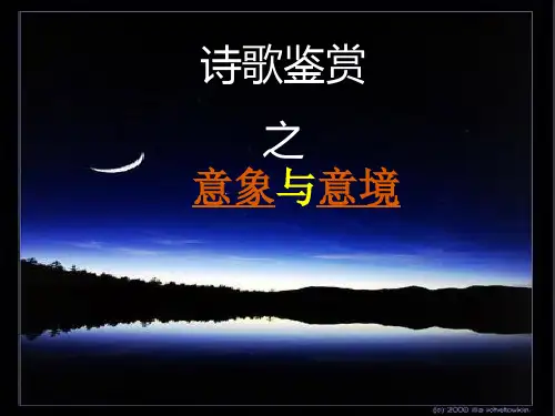 高考语文复习：诗歌鉴赏意象与意境课件