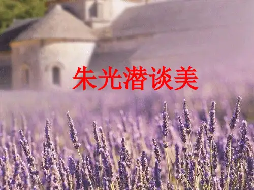 朱光潜谈美