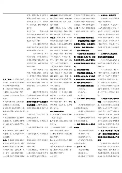 林业政策法规