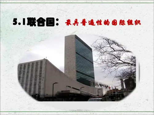 人教版选修三课件专题联合国：最具有普遍性的国际组织课件
