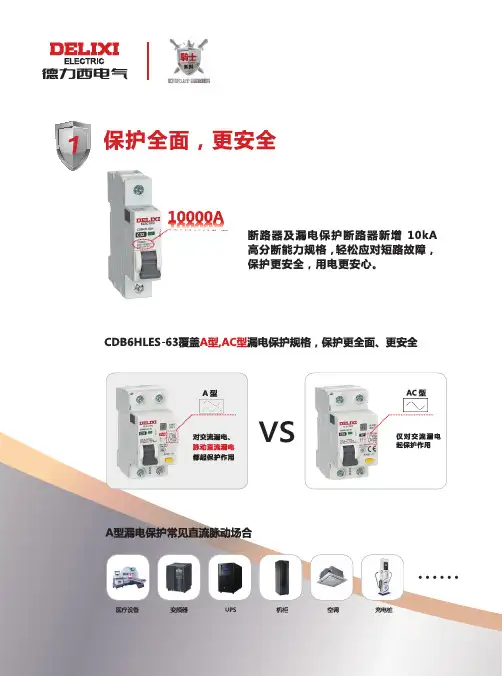 德力西电气 骑士系列微断样本 产品说明书