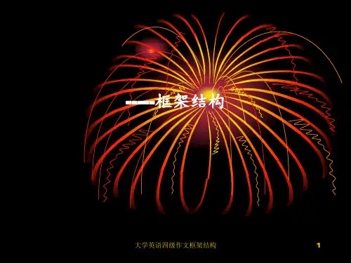 大学英语四级作文框架结构 ppt课件